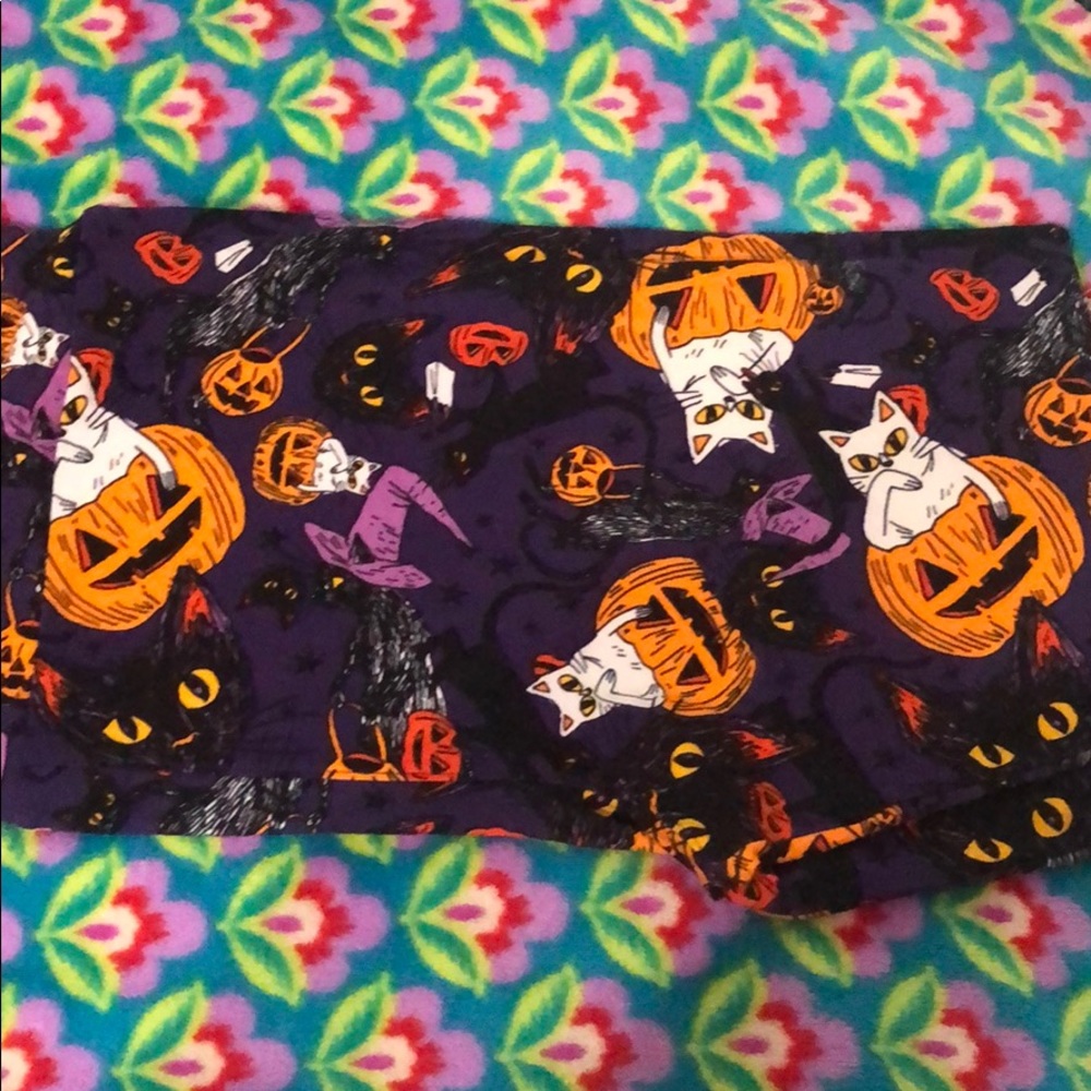 Lularoe Halloween leggings CATS size TC2